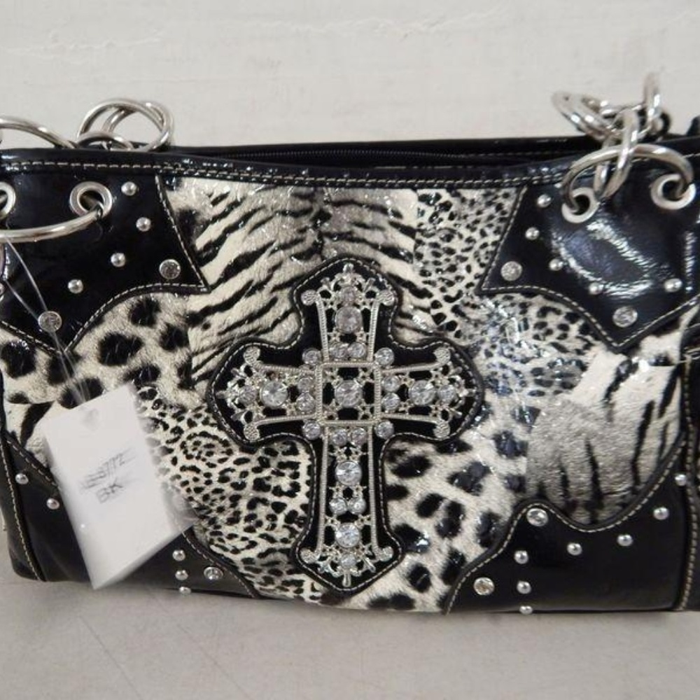 Texas West Leopard Cross Shoulder Bag